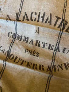 Antique 19th Century French Linen and Hemp Sacks
