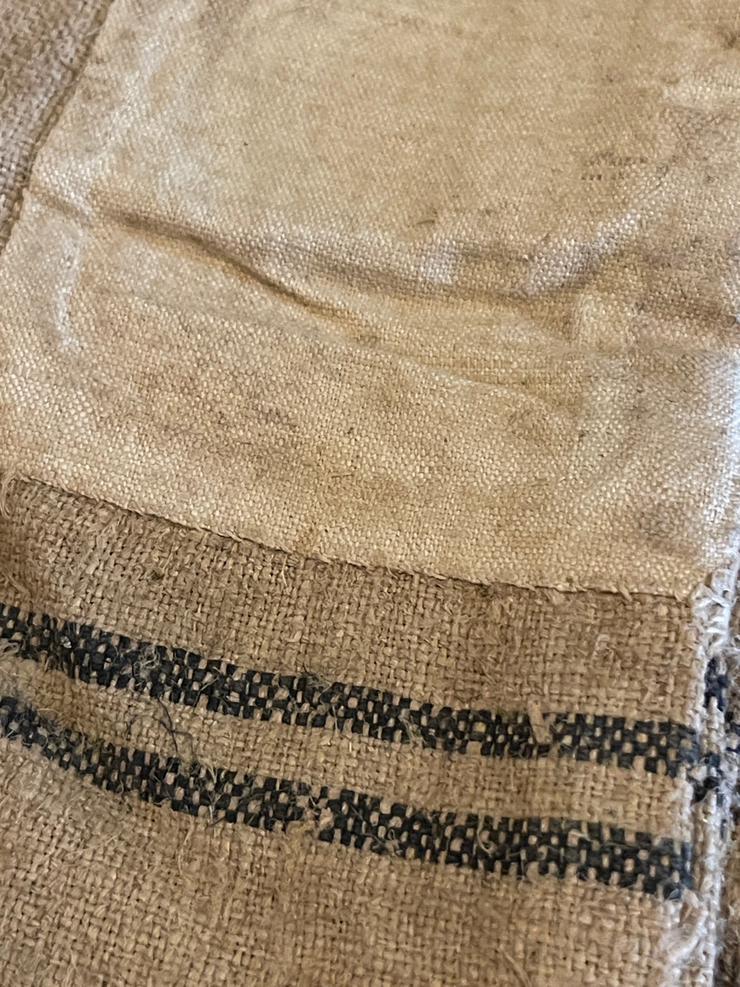 Antique 19th Century French Linen and Hemp Sacks