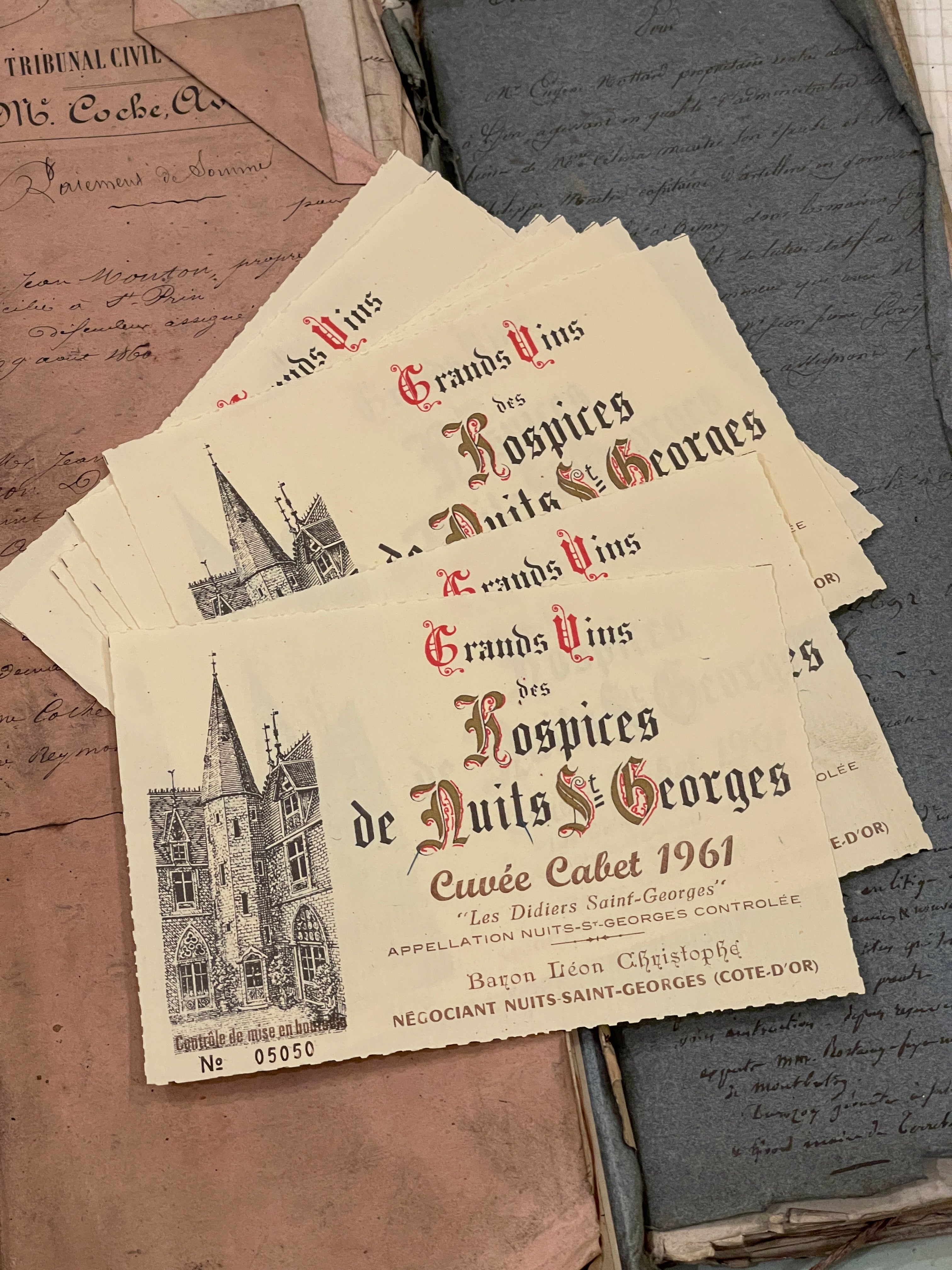 French Wine Labels in bundles of 10 - 1961