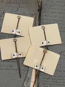 Vintage French Grocery Tags - Blank