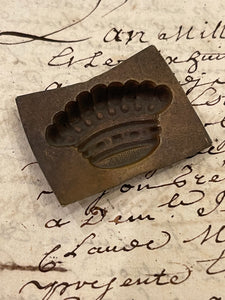 1800's Antique French Metal Crown