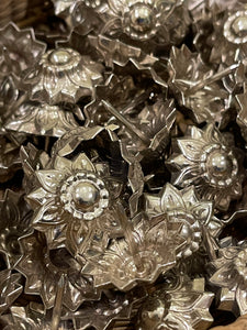1800's Antique French Sunflower Upholstery Tacks