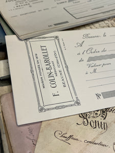 Vintage Checks/Receipt Bundles in sets of 8