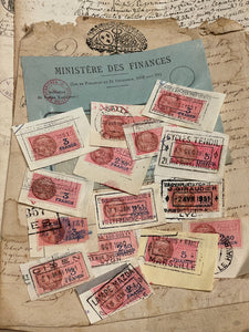 Antique French Envelope with Stamps