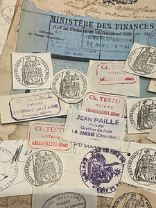 Antique French Envelope with Stamps