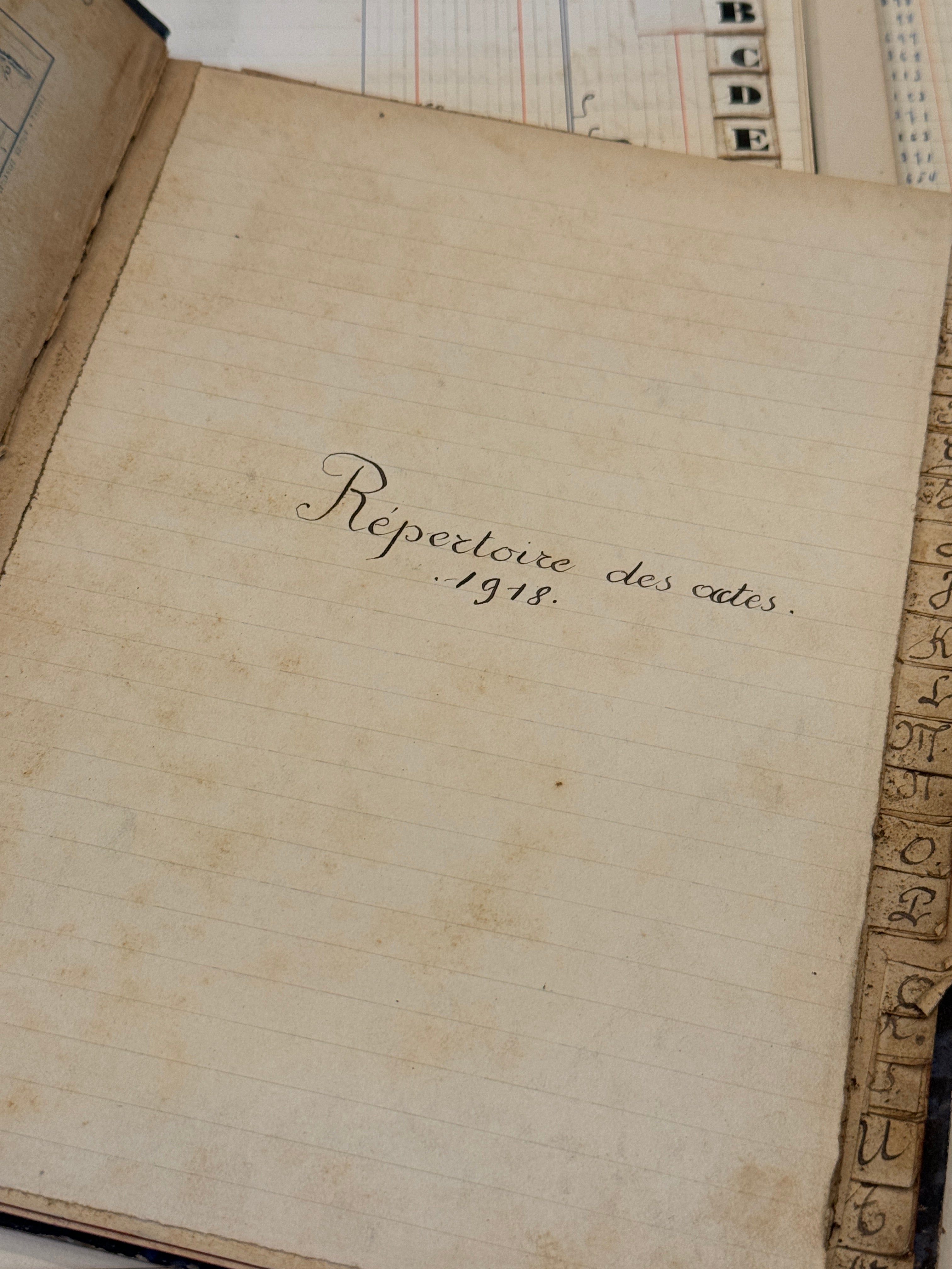 Antique French 1918 Repertoire Notebook