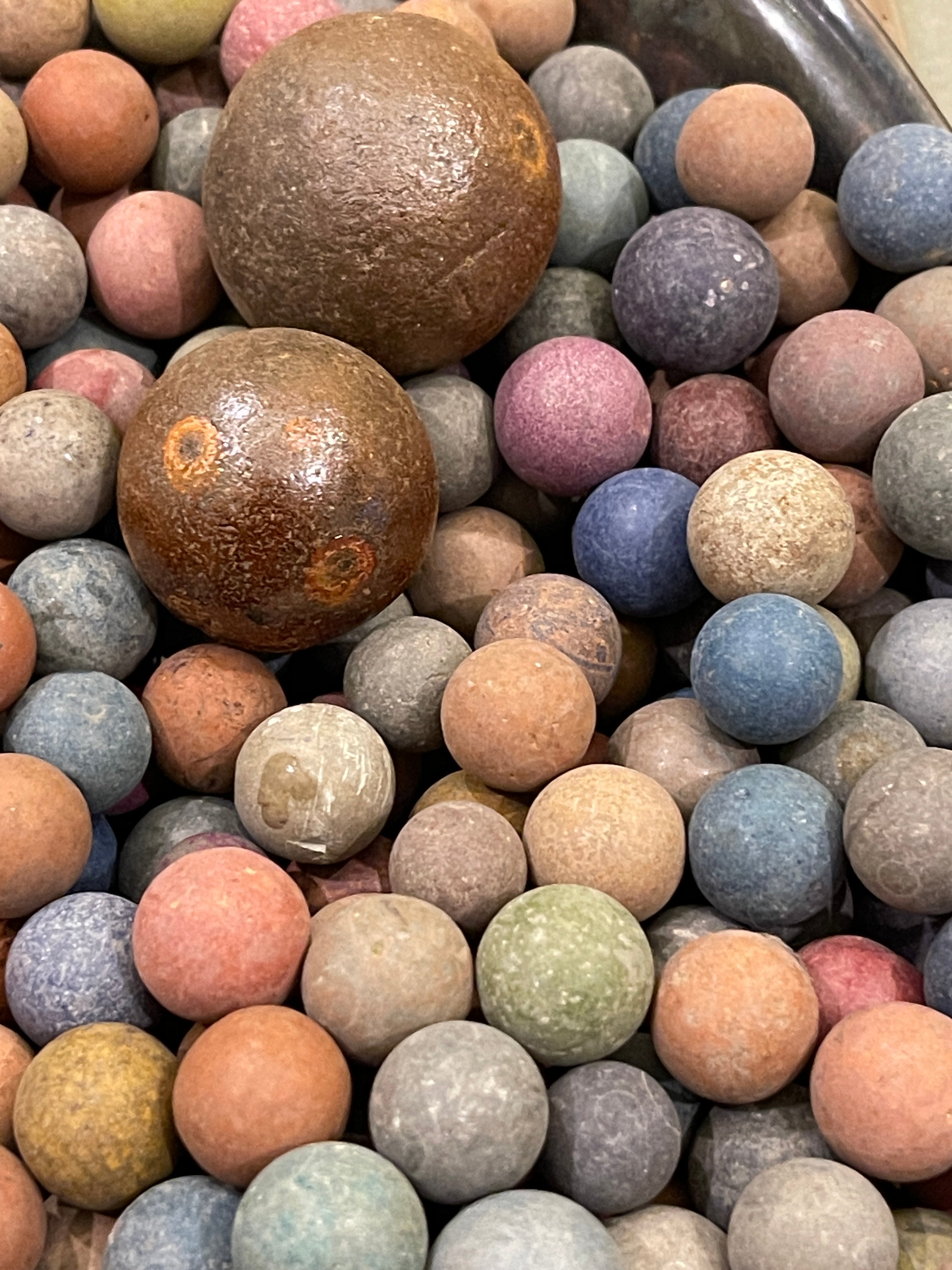 Antique French Marbles - Sets of 8