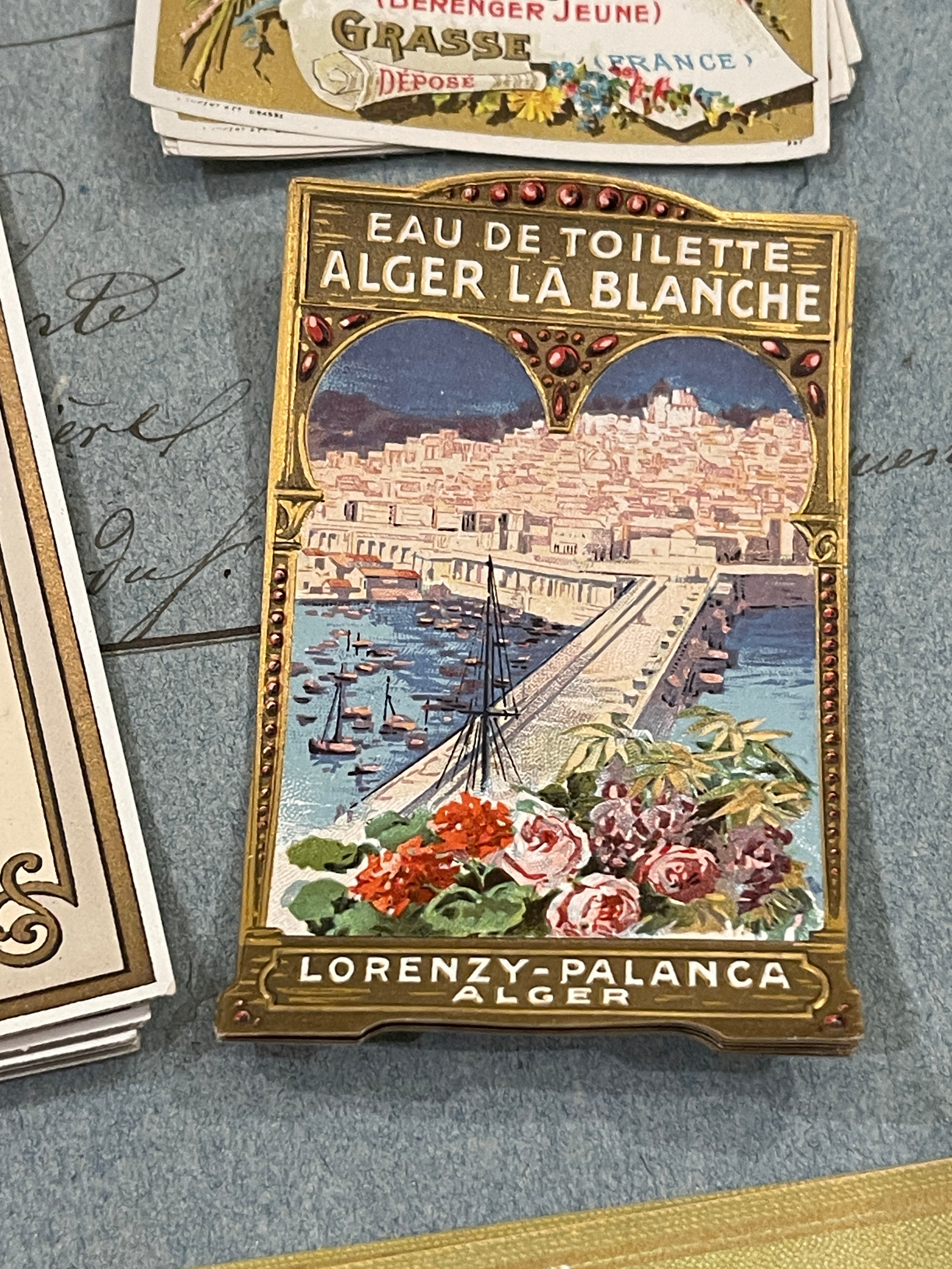 Antique Original French Perfume and Soap Labels - K