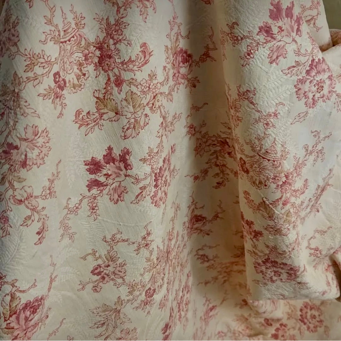 Antique 1880s French Printed Cotton *