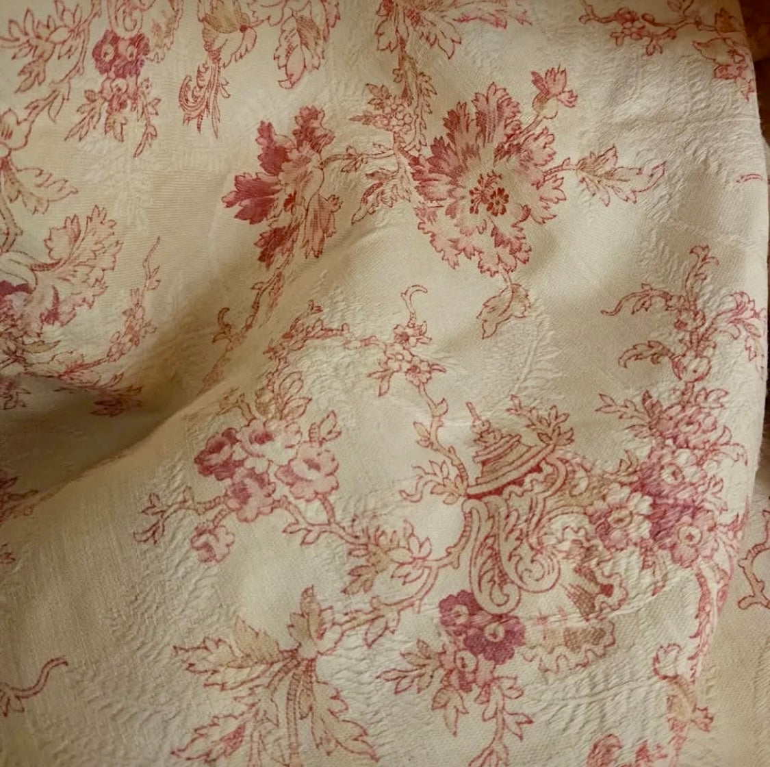 Antique 1880s French Printed Cotton *