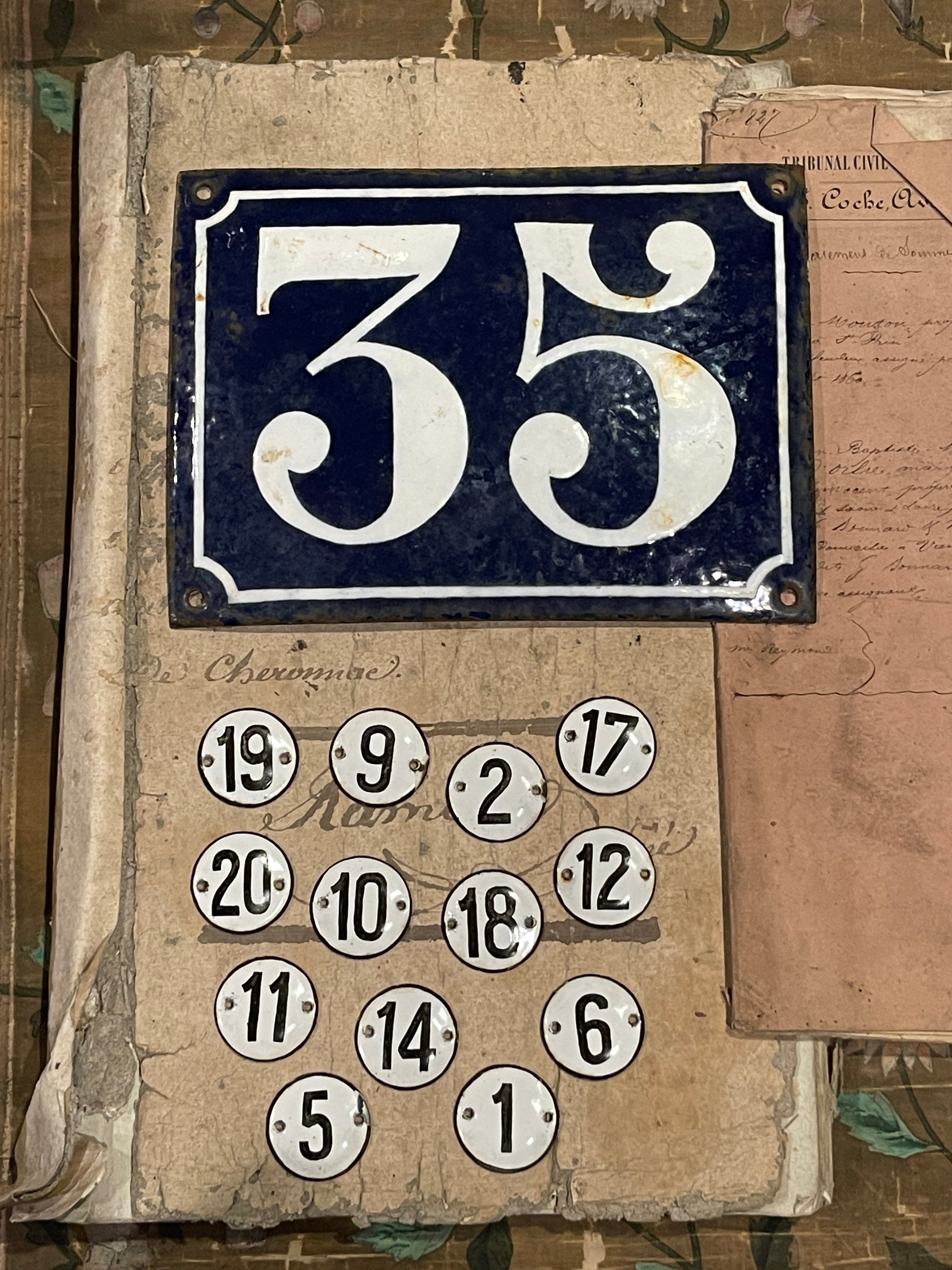 Antique French Numbers
