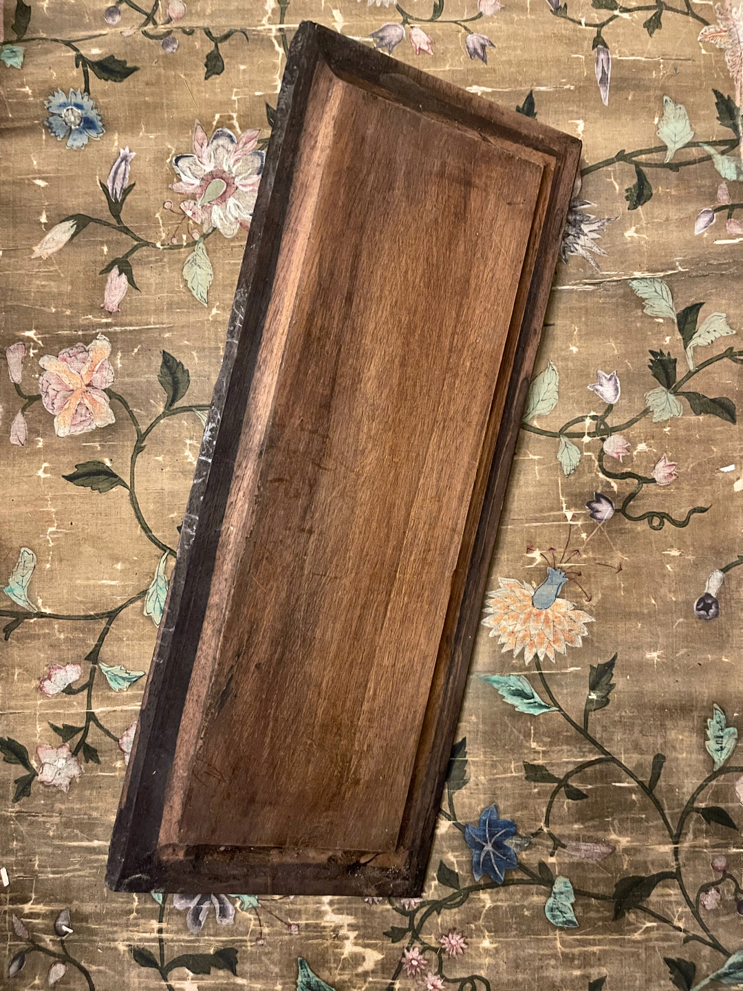 Antique Hand Carved French Wood Panel - B