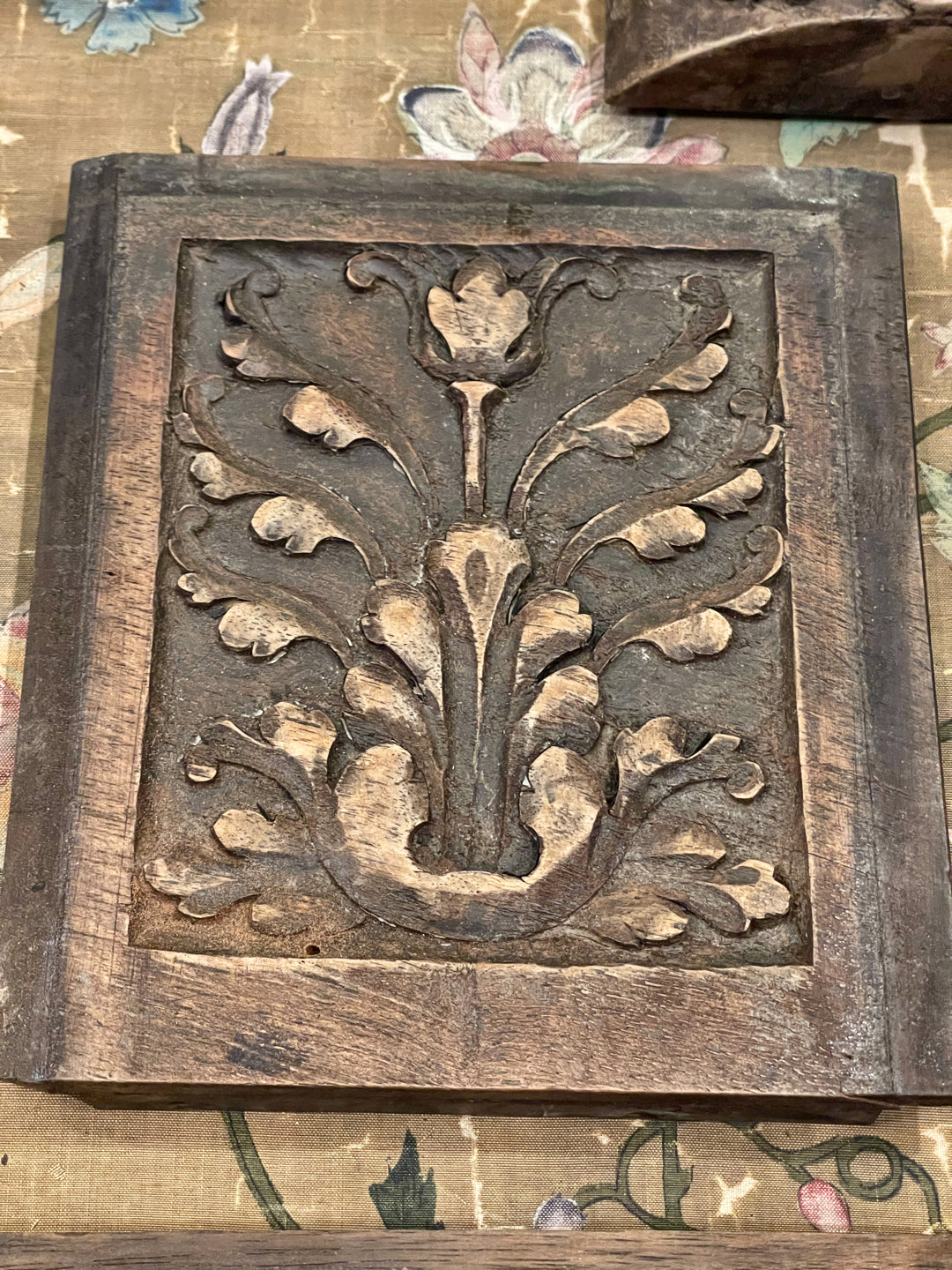 Antique Hand Carved French Wood Panels - E