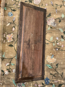 Antique Hand Carved French Wood Panel - D