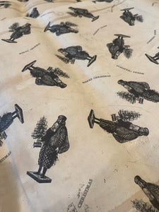 Pinecone Santa Wrapping Paper