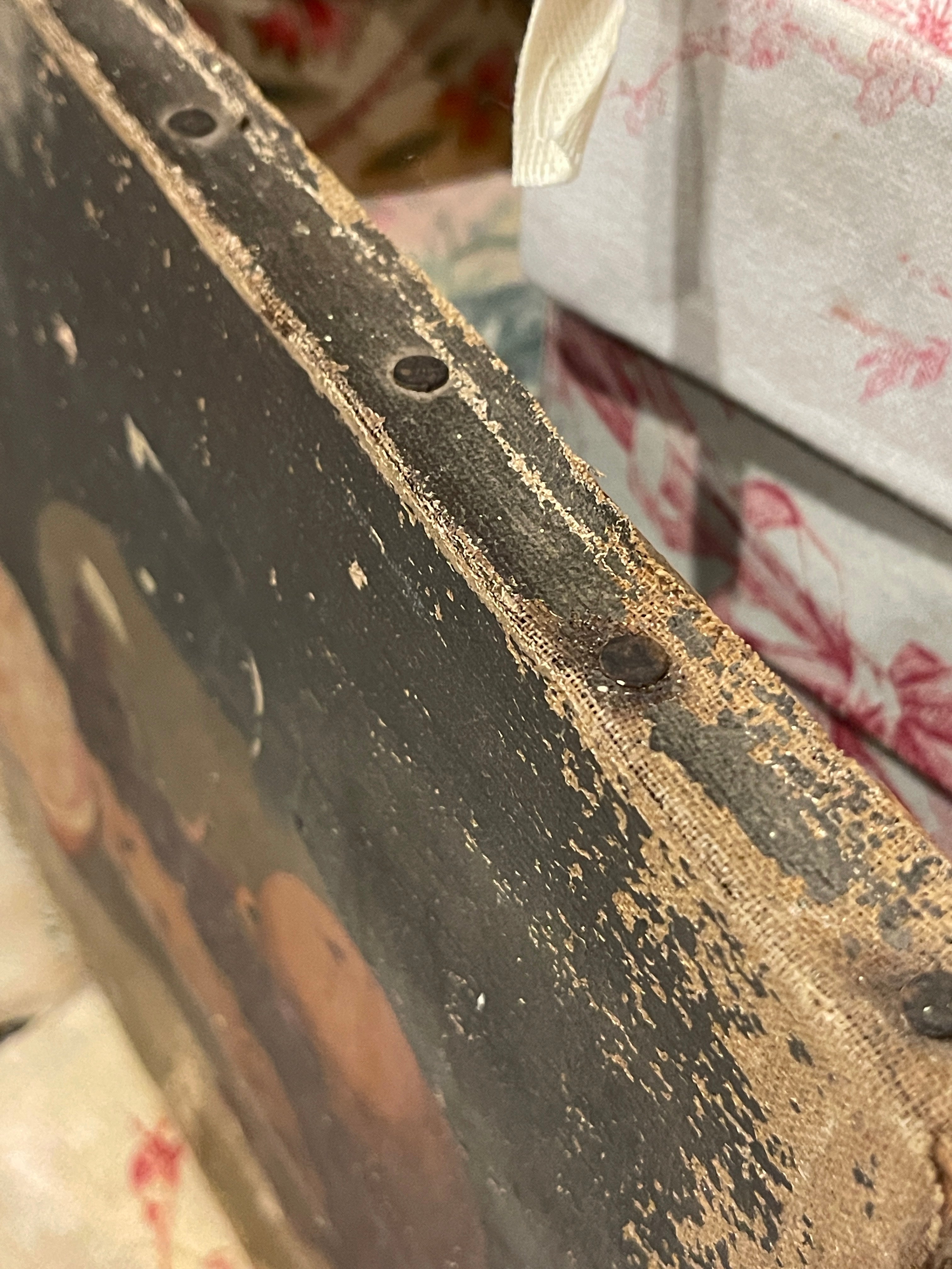 Antique Double Sided French Painting