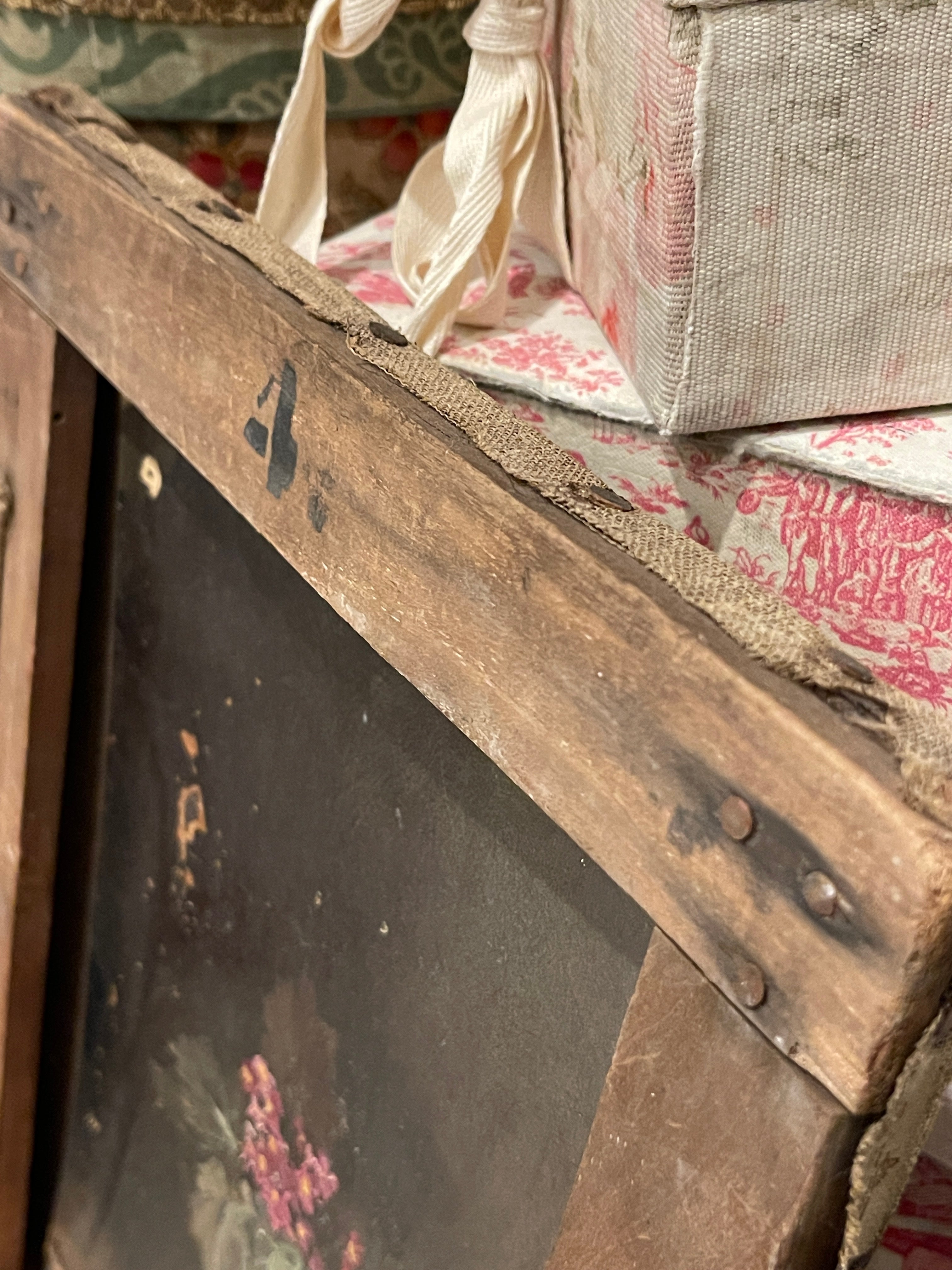Antique Double Sided French Painting