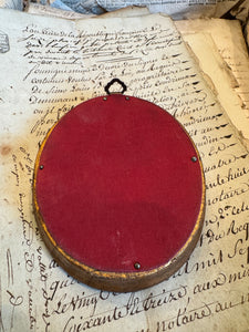 Lovely Italian Miniature Oil Painting