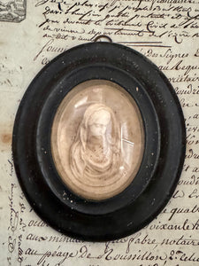 1800s French Religious Madonna Icon