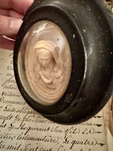 1800s French Religious Madonna Icon