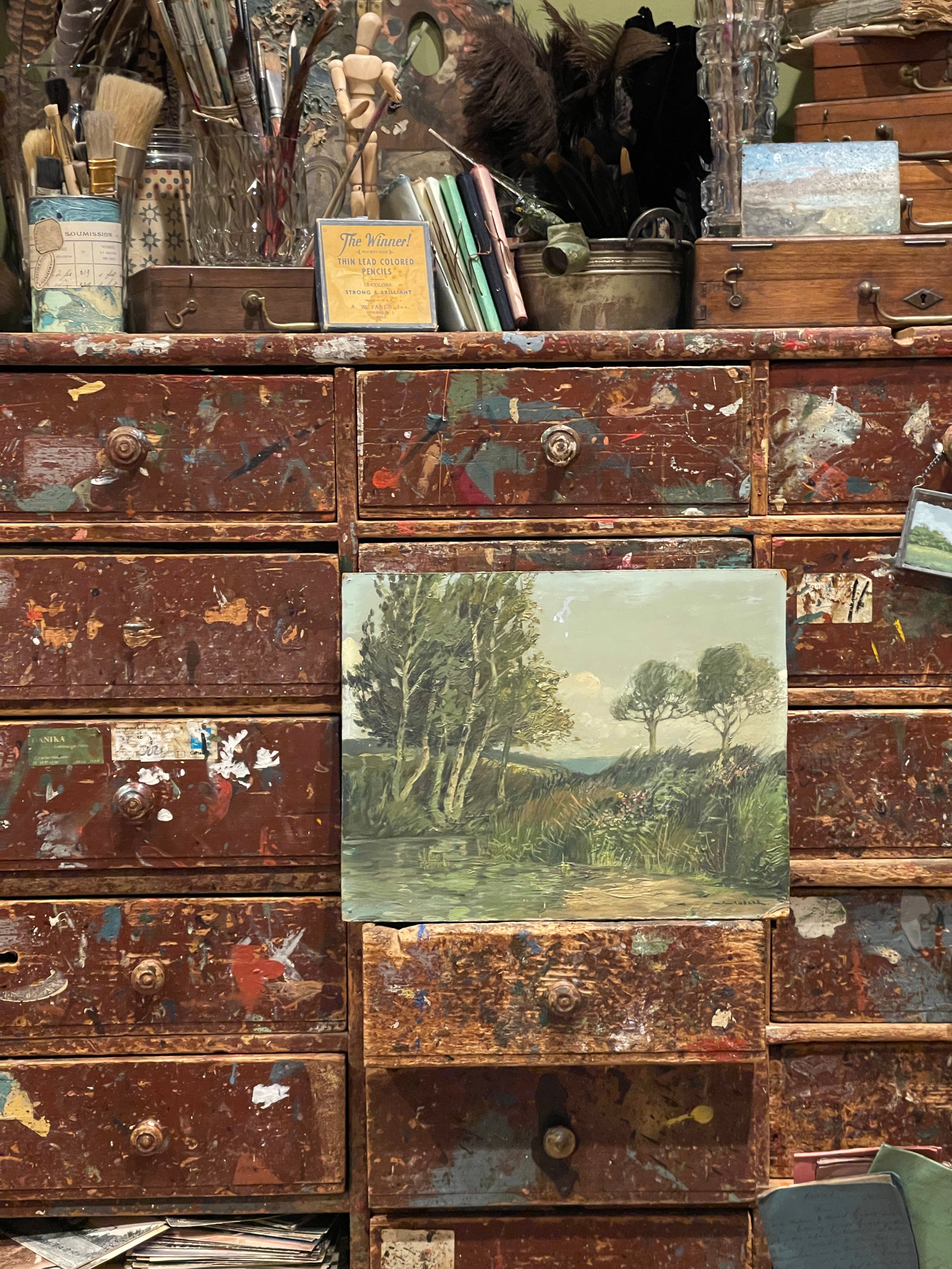 French Lanscape Oil Painting