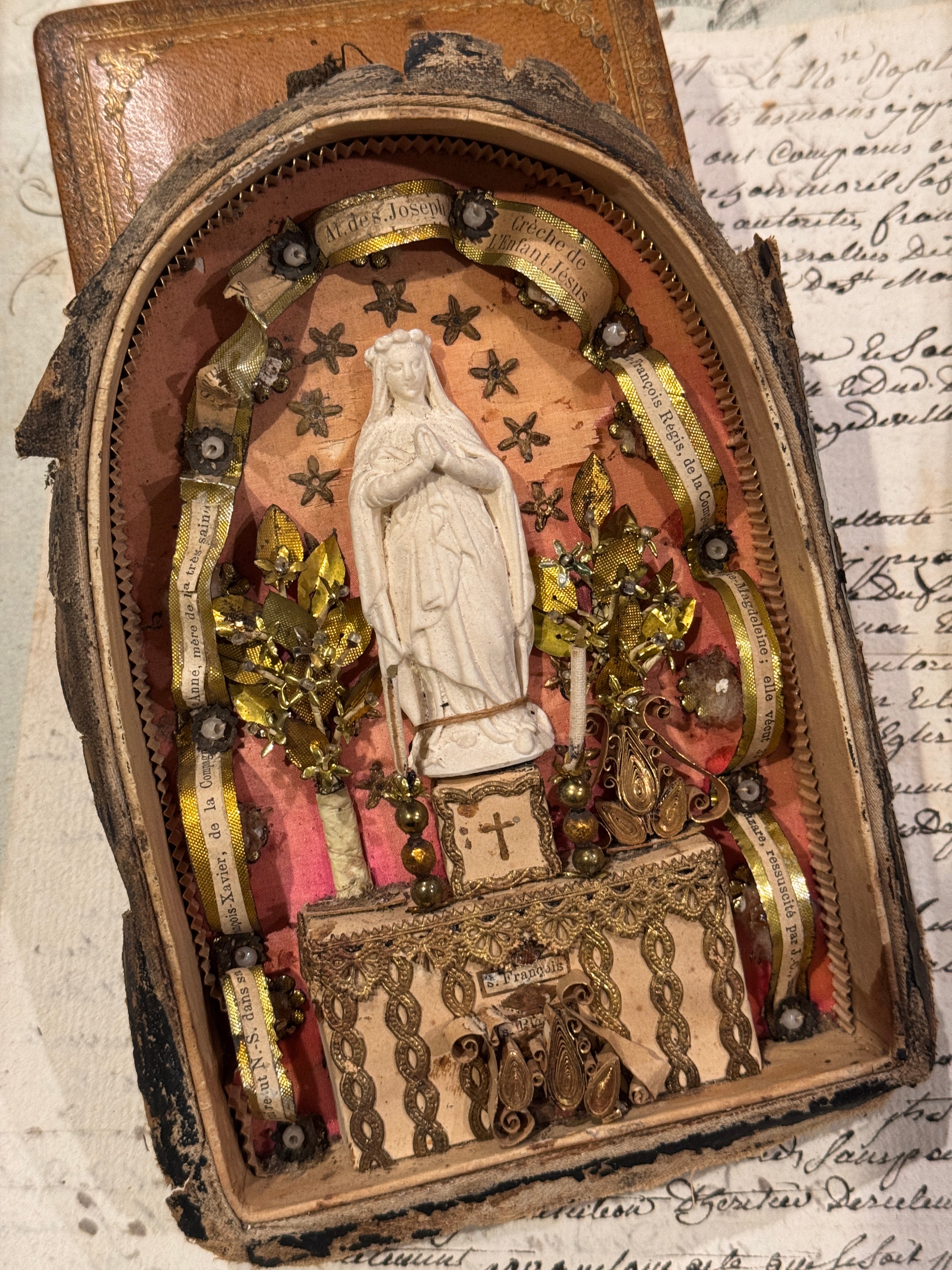 Reserved - RARE Nineteenth Century Paperolle Relic