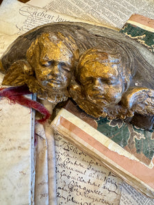 Exquisite Hand Carved Antique French Angels