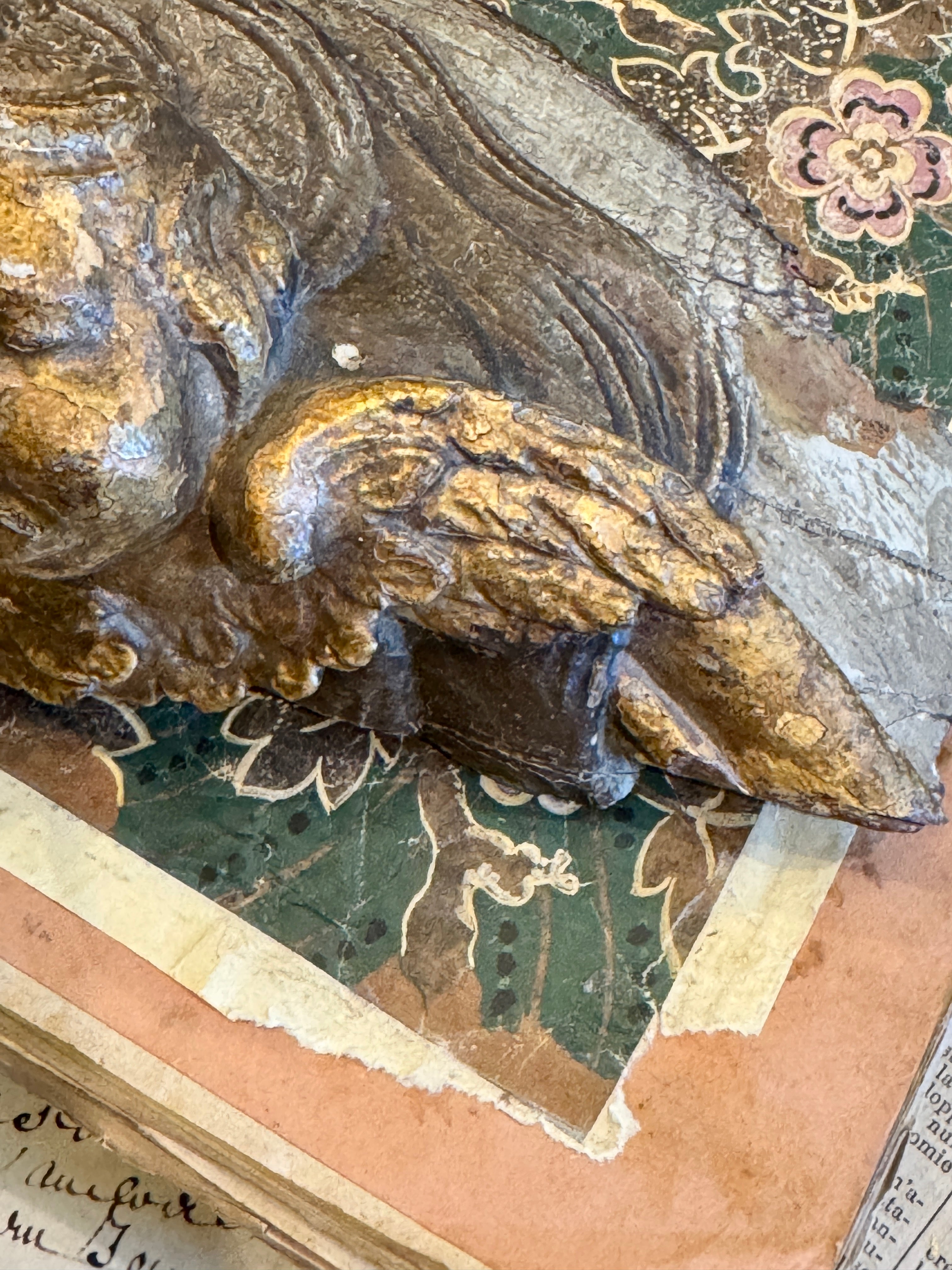 Exquisite Hand Carved Antique French Angels