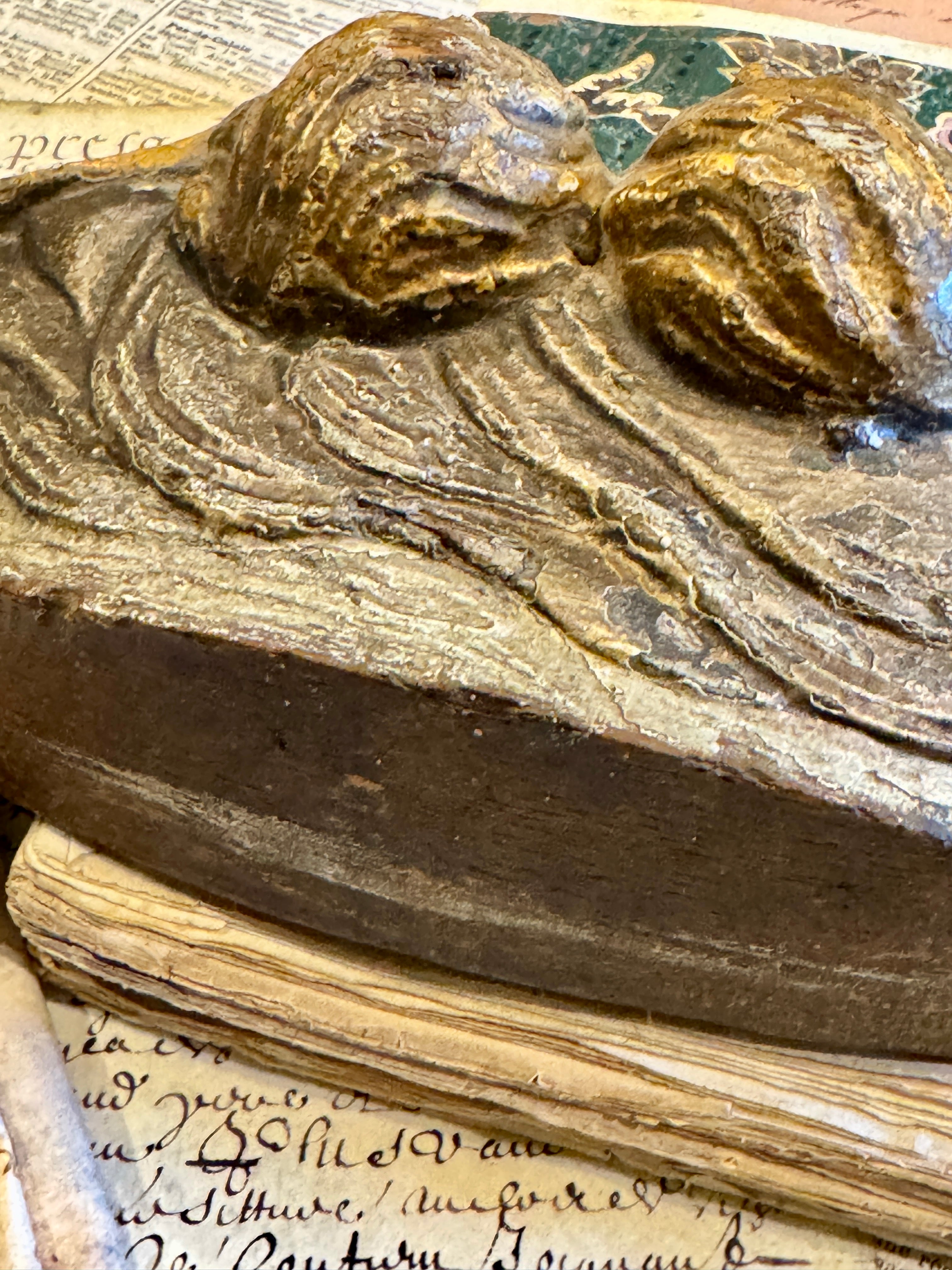 Exquisite Hand Carved Antique French Angels