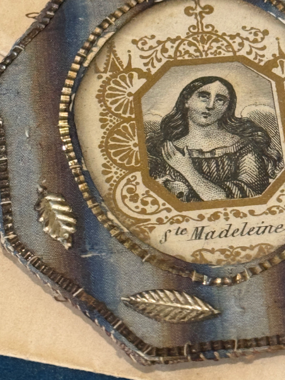 Beautiful 1800s Antique French St. Madeleine Relic