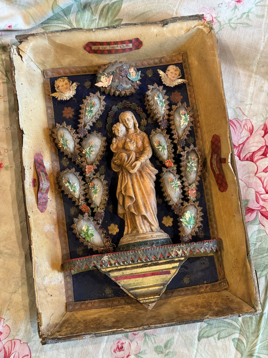 Reserved - RARE Nineteenth Century Paperolle Relic – Monahan Papers
