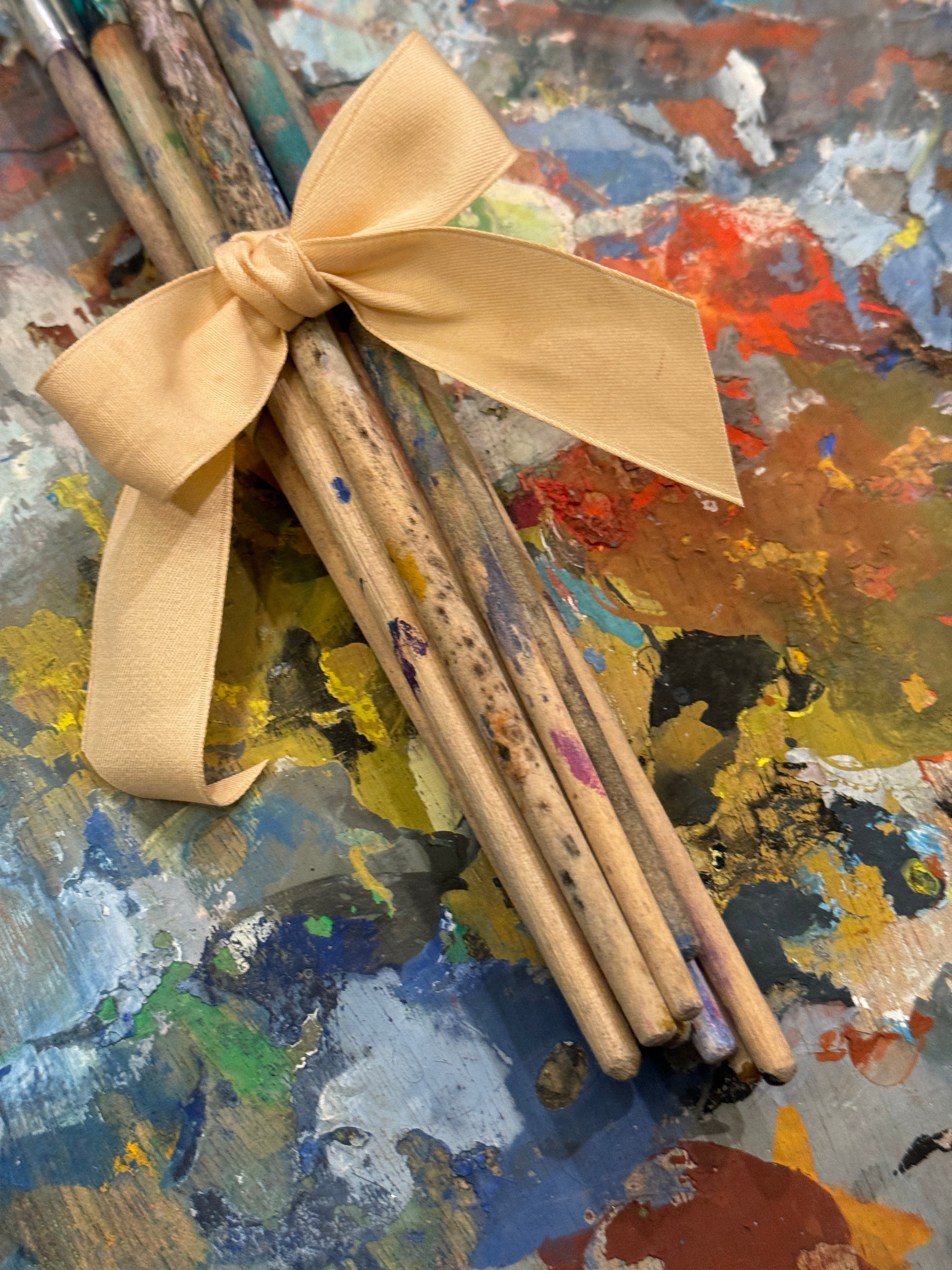 Vintage French paint brushes Set of 12