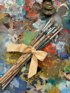Vintage French paint brushes Set of 12