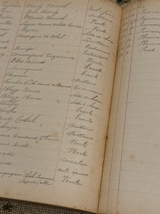 Antique 1895 Repertoire French Notebook