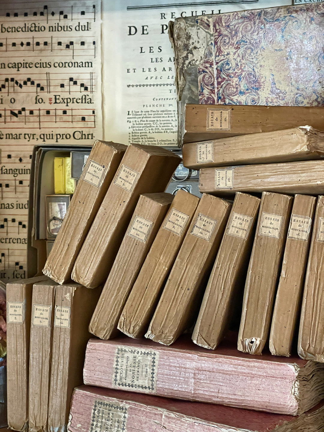 Antique 1801- 1804 French Deckled Edge Books