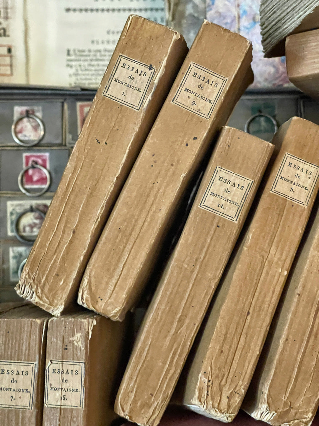 Antique 1801- 1804 French Deckled Edge Books