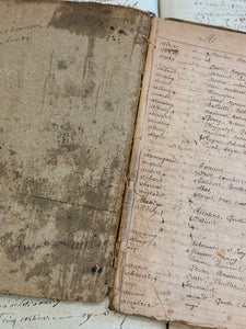 Antique 1871 Repertoire Alphabetique French Notebook