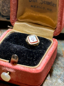 Rare 1840's 9ct Gold Carnelian Musical Lyre Seal/Fob
