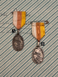Antique French Pilgrimage of the Rosary Medal
