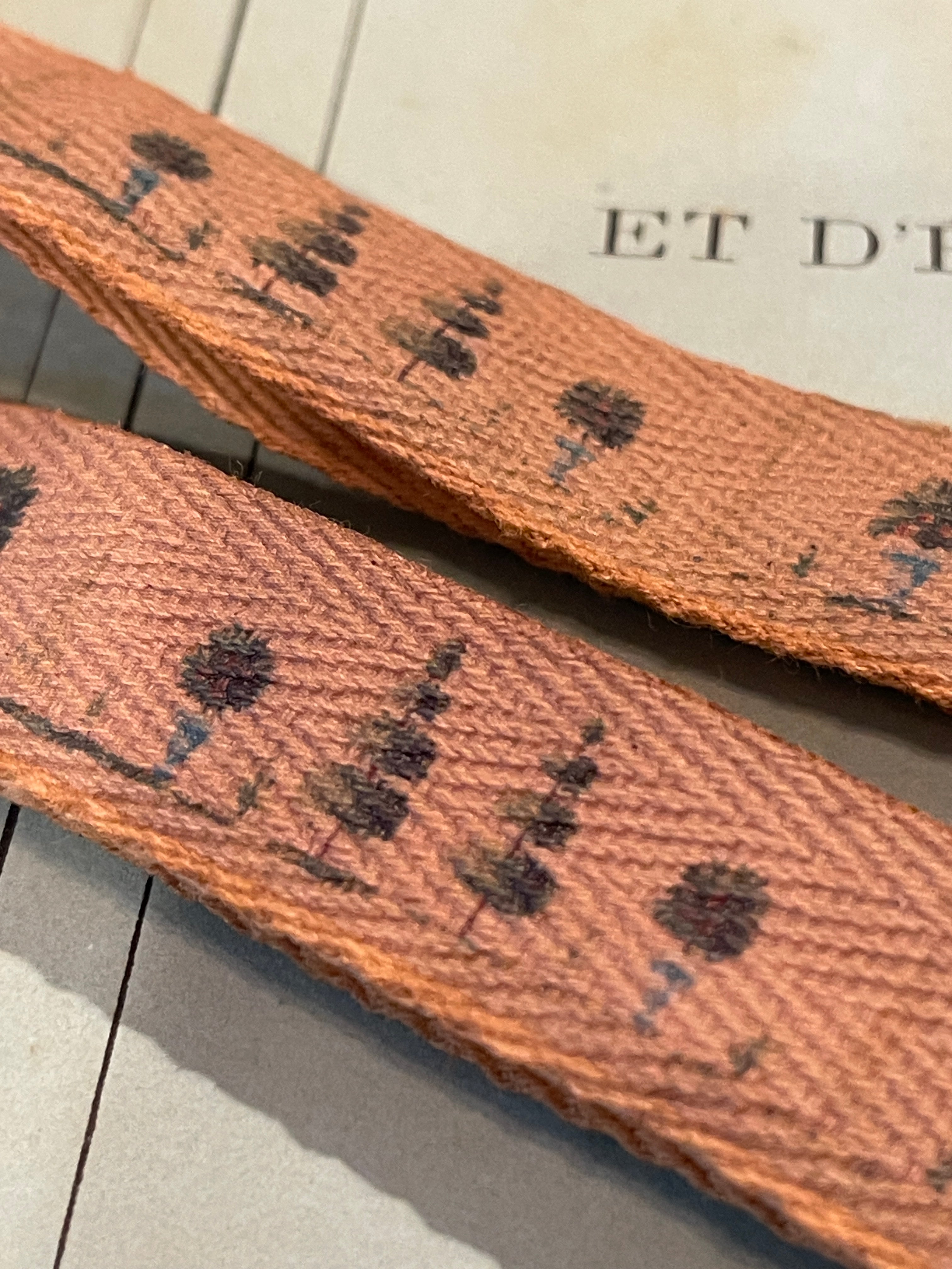 French Topiary Wallpaper Ribbon