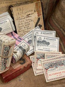 Antique French Labels in bundles of 8