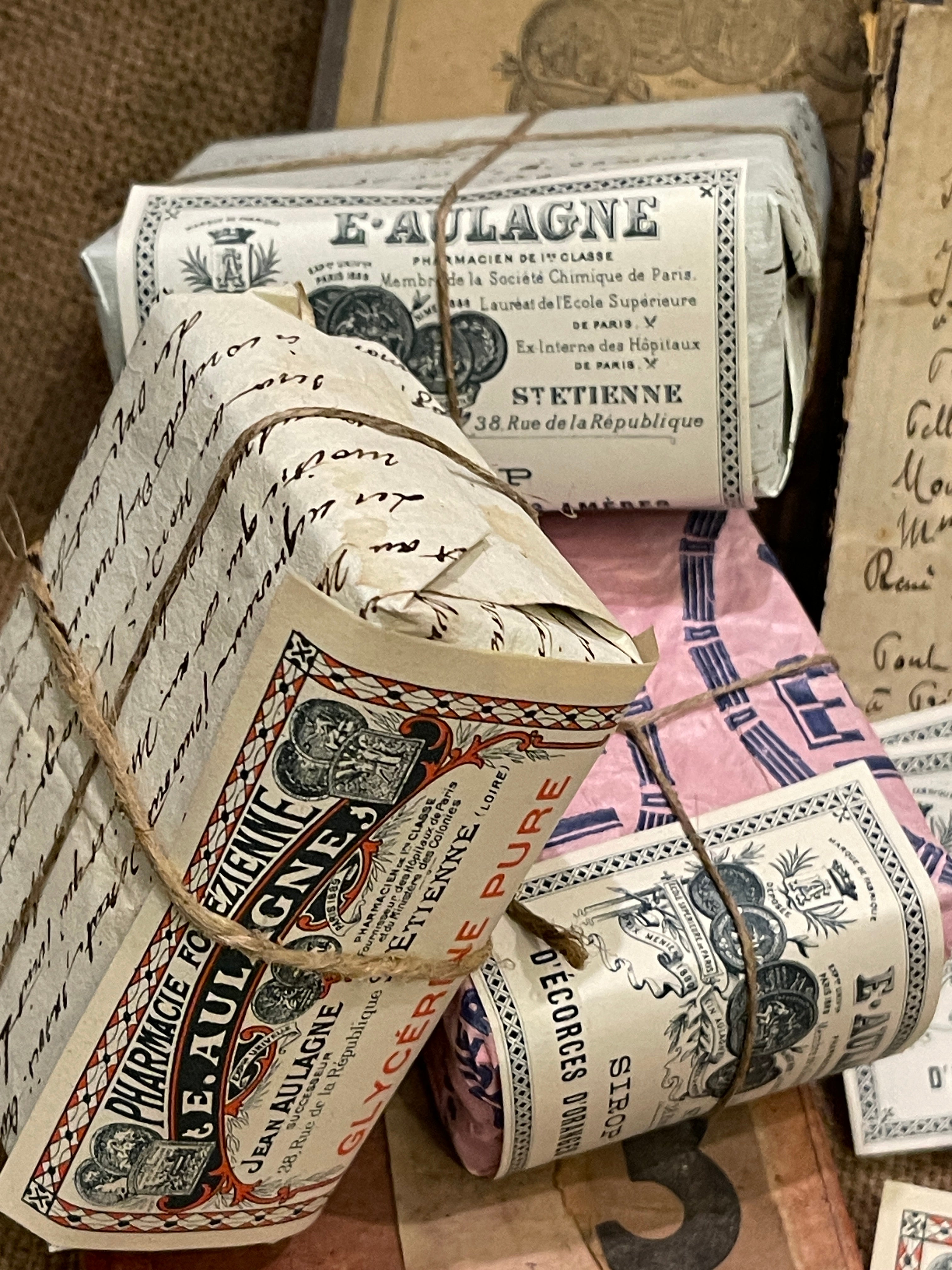 Antique French Labels in bundles of 8