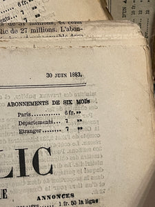 Antique French Newspapers