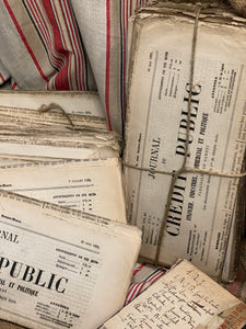 Antique French Newspapers