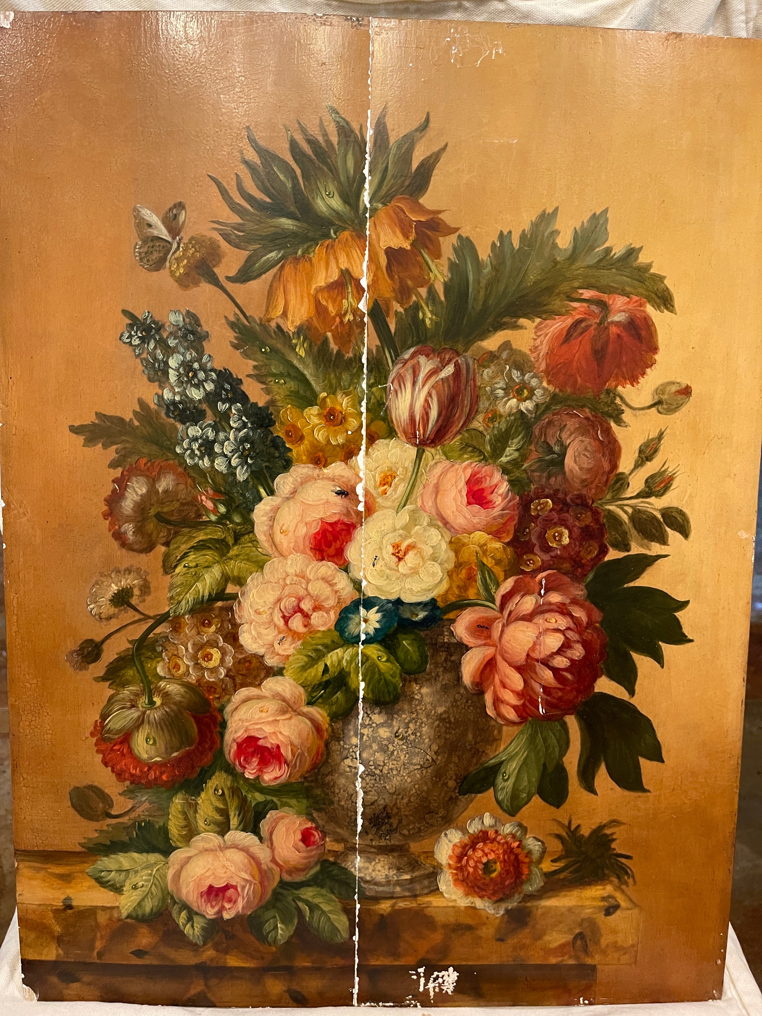 Original French Painting on Board