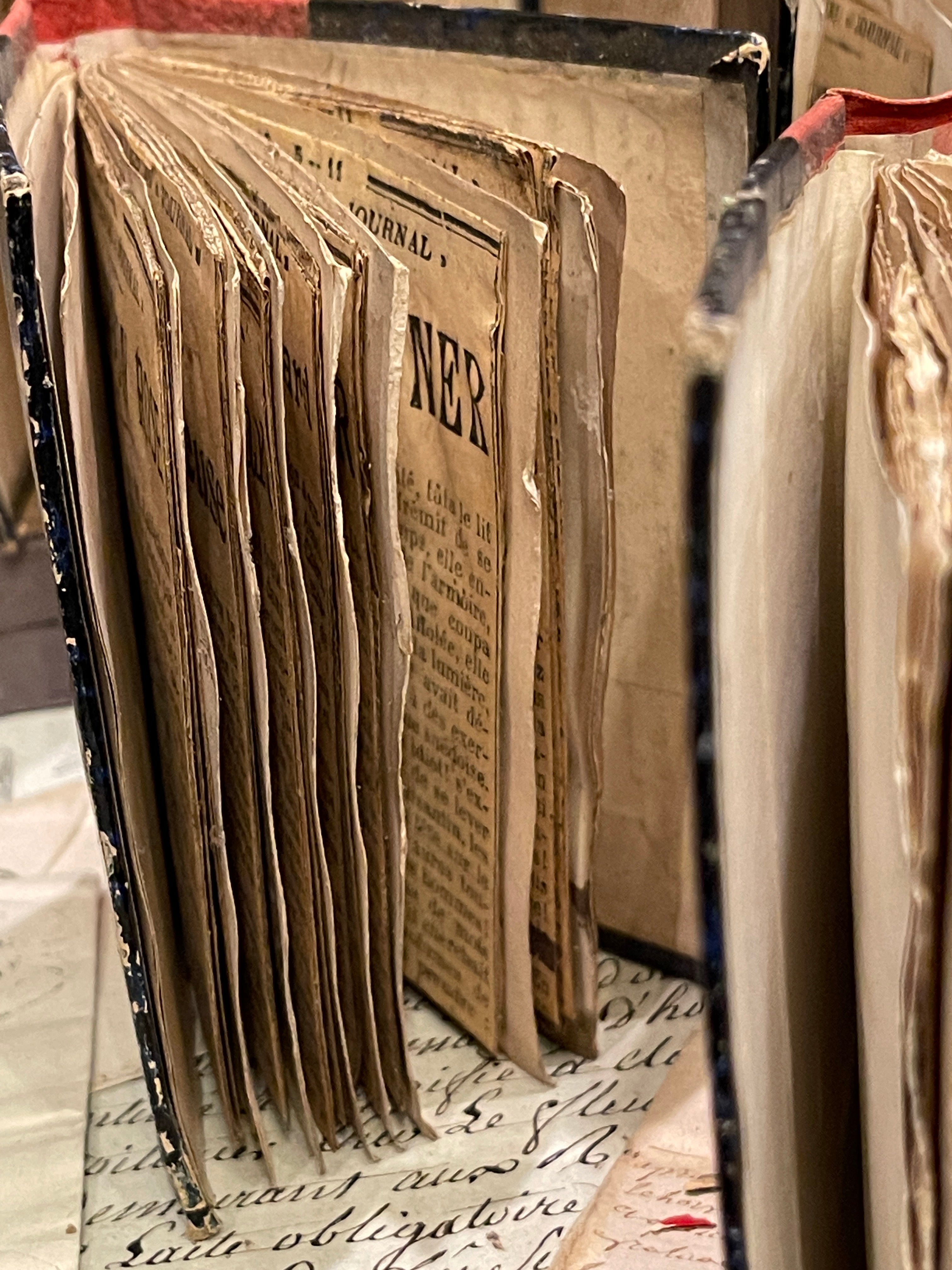 Beautiful Mini French Scrapbooks over 100 years old