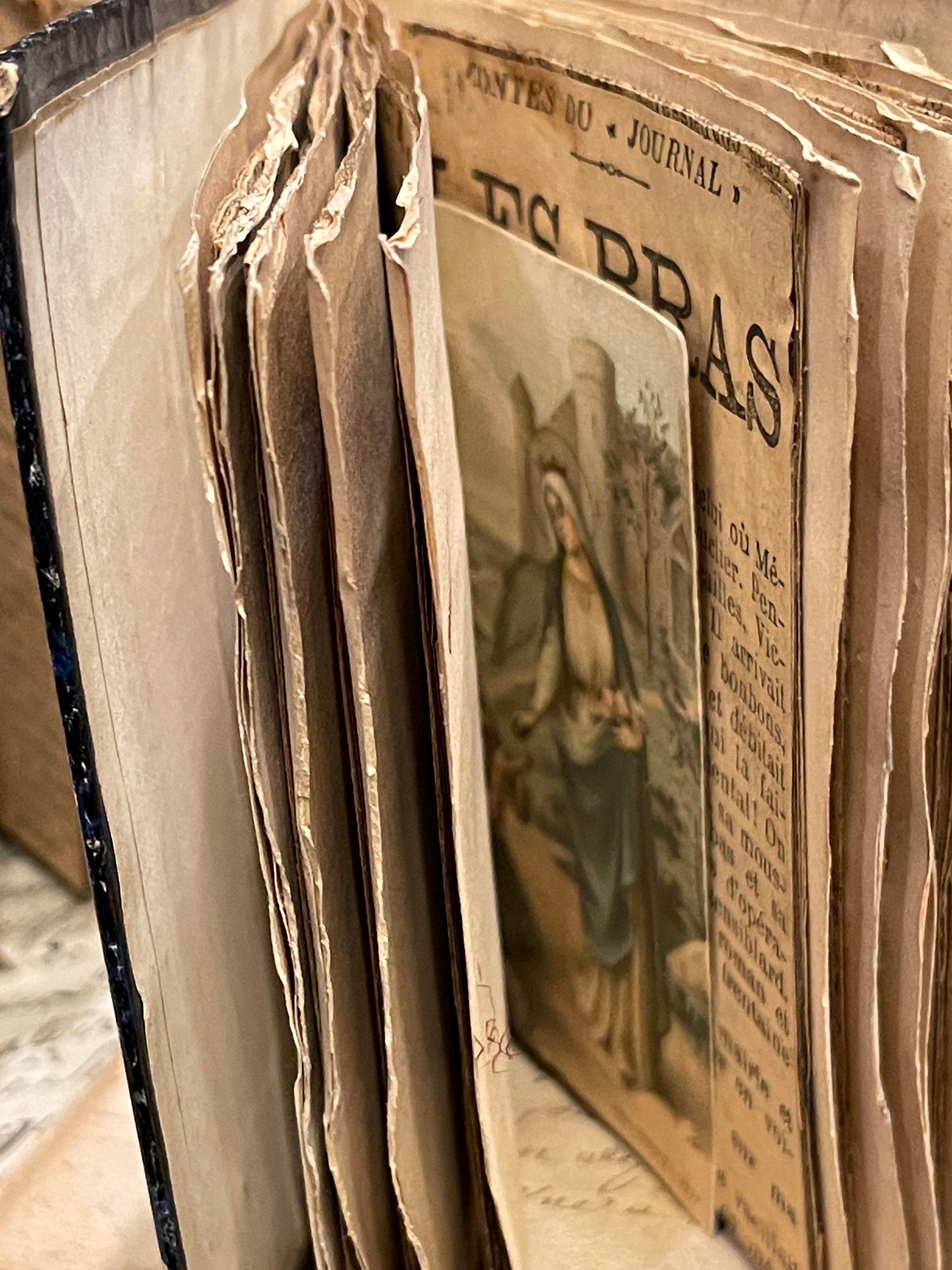 Beautiful Mini French Scrapbooks over 100 years old