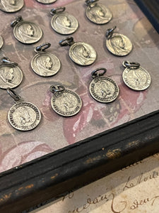 Set of 4 Small Heavy Lourdes Medals