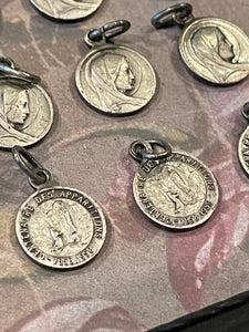 Set of 4 Small Heavy Lourdes Medals