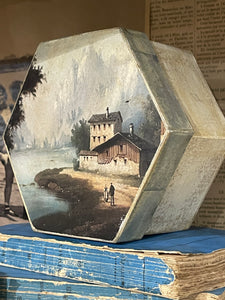 French Oil Painting Mache Boxes